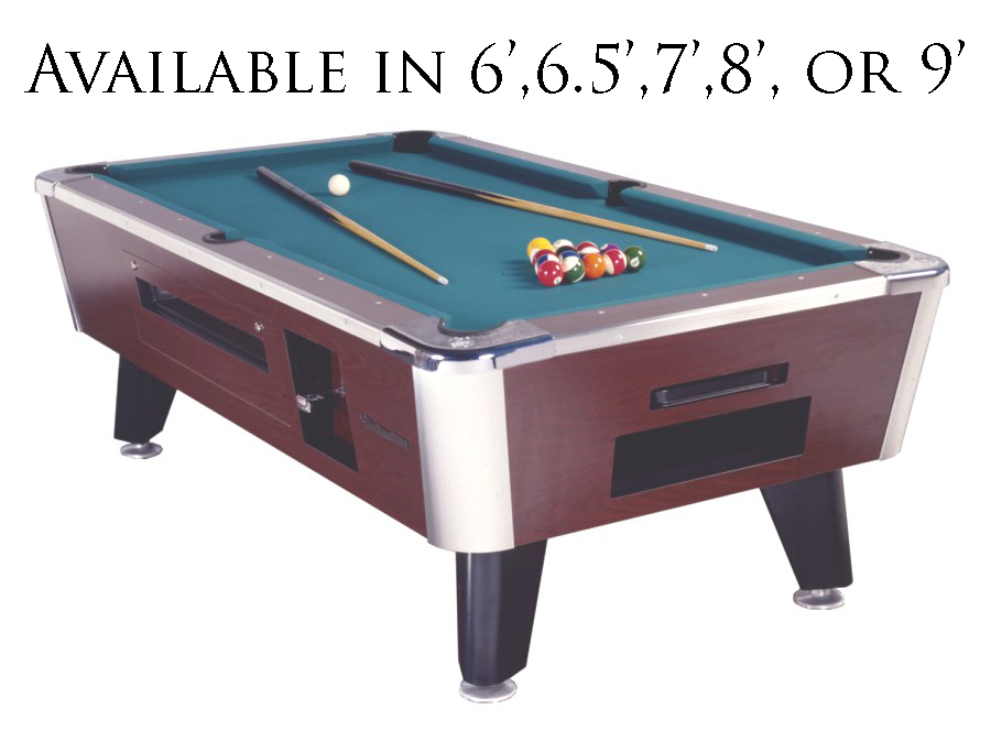 pool tables dimensions
